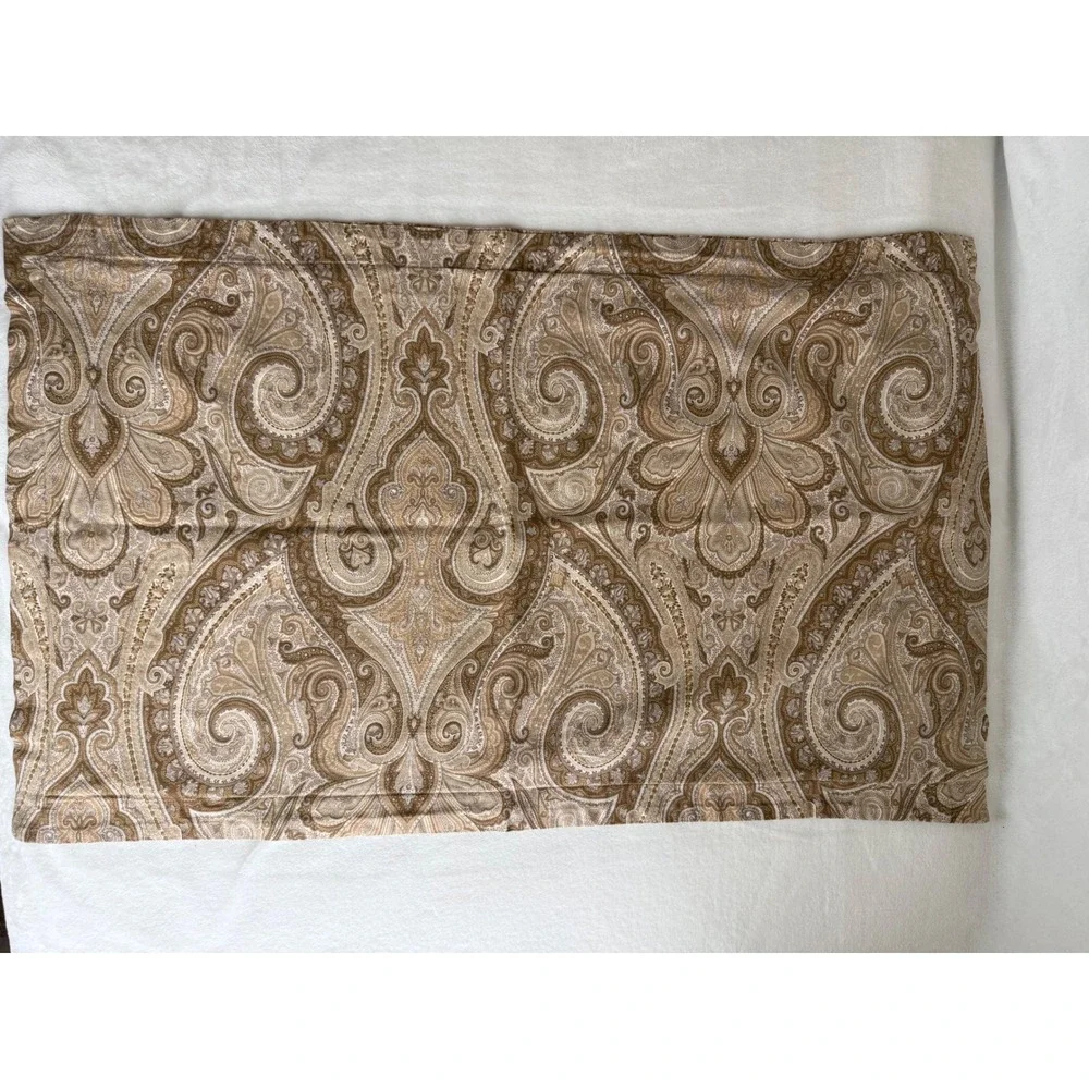 Lauren Ralph Lauren Desert Spa Grande King Pillow Sham Cover‎ Paisley Cotton
